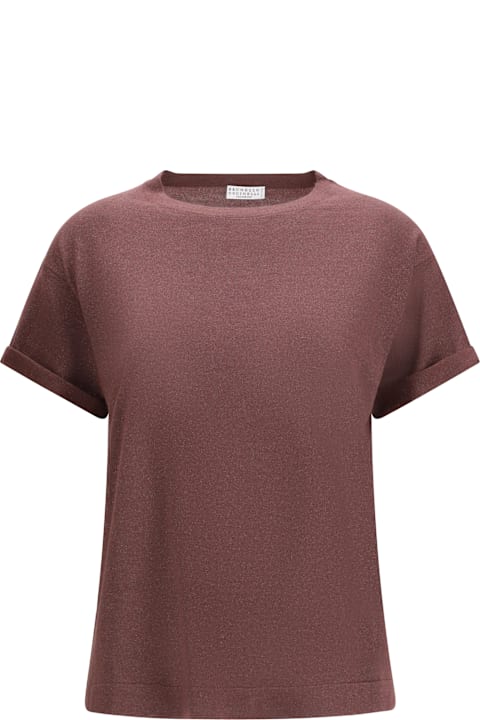 Brunello Cucinelli for Kids Brunello Cucinelli Cashmere Glitter T-shirt