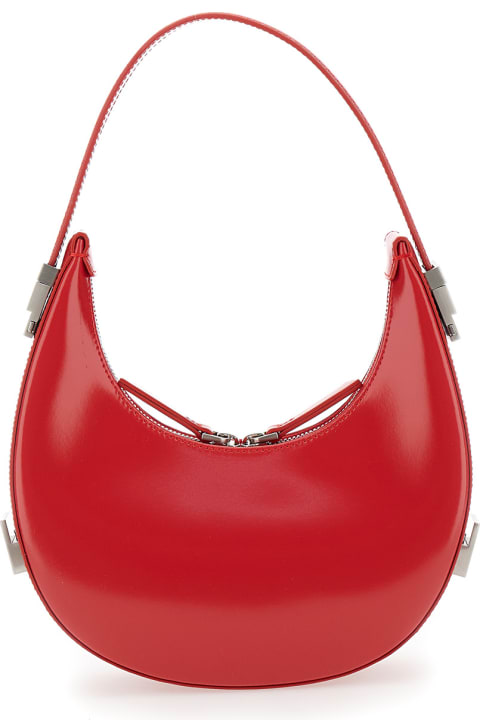 OSOI for Women OSOI 'mini Toni' Red Handbag With Engraved Logo In Leather Woman