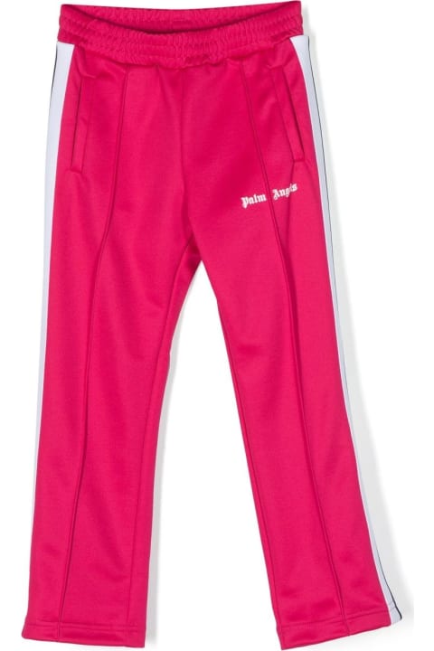 Fashion for Girls Palm Angels Fuchsia Track Trousers With Logo