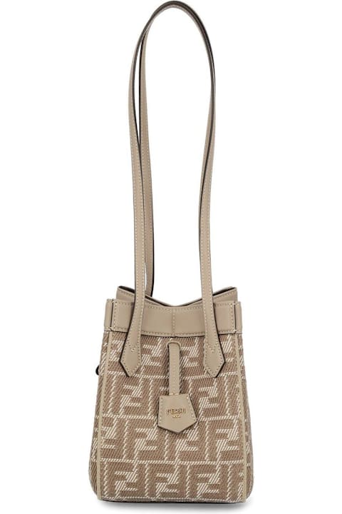 Shoulder Bags for Women Fendi Origami Ff Jacquard Mini Shoulder Bag