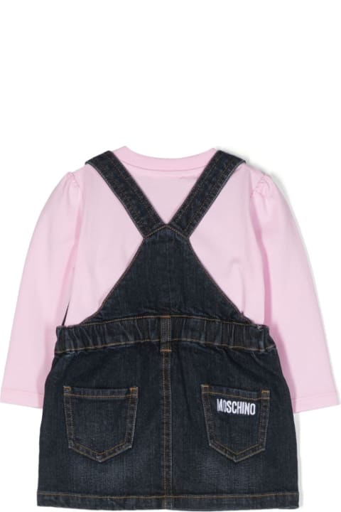 Bodysuits & Sets for Baby Boys Moschino Dress With Teddy Bear Motif