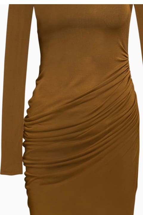 Dresses for Women Saint Laurent Long Draped Viscose Dress