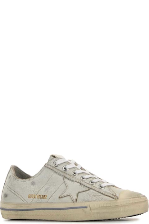 Homeware Golden Goose White Leather V-star 2 Sneakers