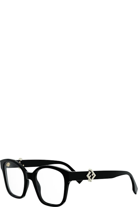Fendi Eyewear for Kids Fendi Eyewear Fendi Fe50135i Ff Diamonds 001 Nero Glasses