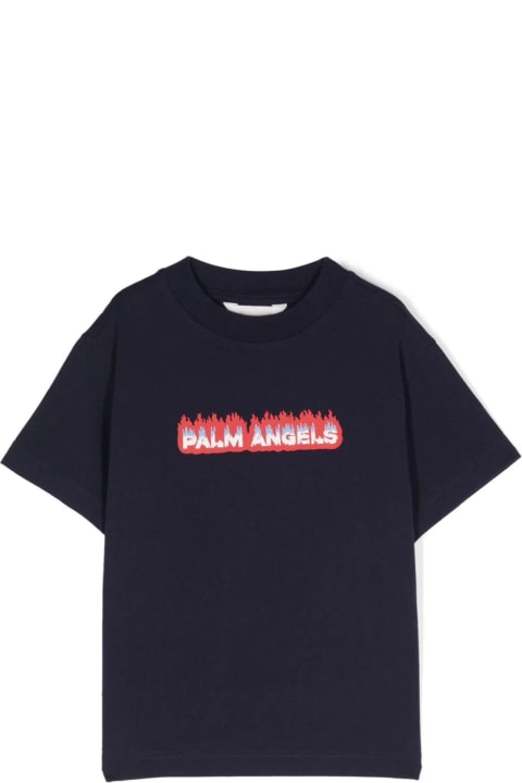 Palm Angels T-Shirts & Polo Shirts for Boys Palm Angels Palm Angels T-shirts And Polos Blue
