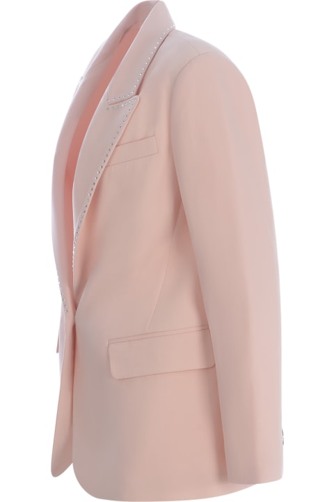 Fashion for Women Forte_Forte Jacket Forte Forte "strass" In Wool And Viscose Twill