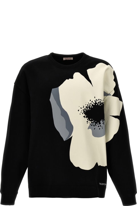 Valentino Garavani Fleeces & Tracksuits for Men Valentino Garavani Valentino Flower Portrait Sweatshirt