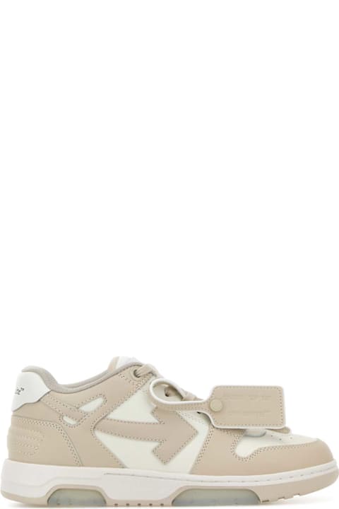 Off-White Two-tone Leather Out Of Office Sneakers