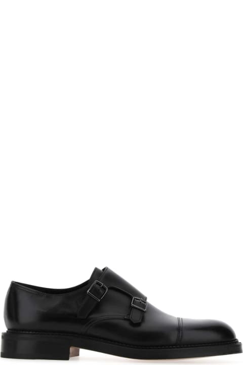 John Lobb Loafers & Boat Shoes for Men John Lobb Black Leather William Monk Strap Shoes