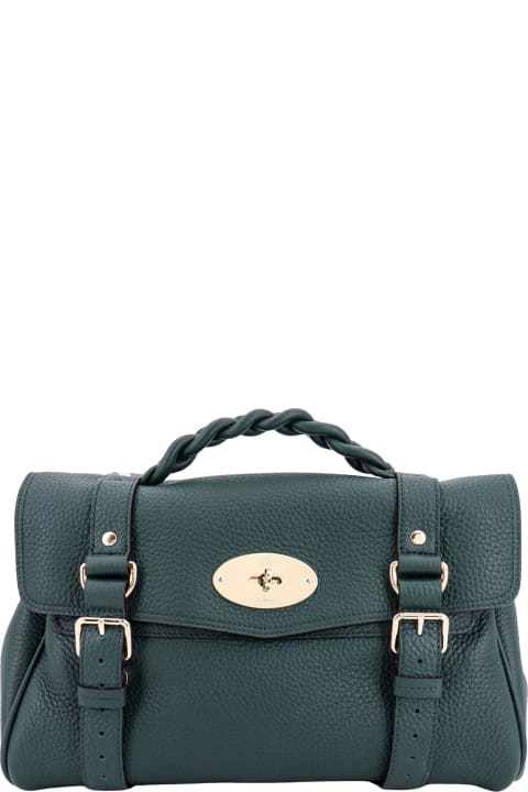 Homeware Mulberry Mulberry Woman
s Alexa Heavy Green Leather Handbag