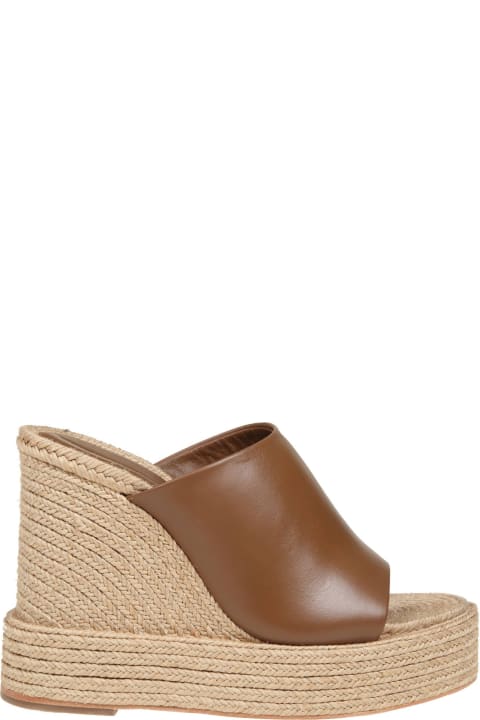 Shoes for Women Paloma Barceló Camila Wedge Sandal In Leather Color