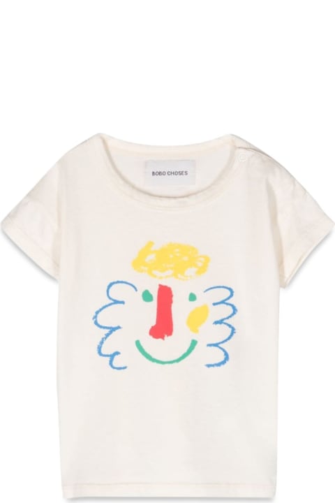 ベビーガールズ Bobo ChosesのTシャツ＆ポロシャツ Bobo Choses Baby Happy Mask T-shirt