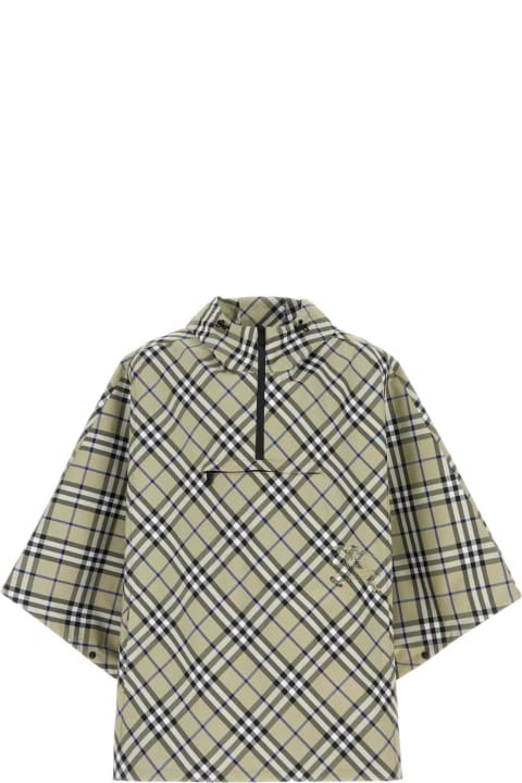 Burberry Coats & Jackets for Women Burberry Embroidered Twill Cape