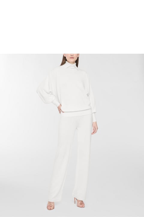 Genny for Kids Genny Genny Cashmere Turtleneck With Ruched Sleeves