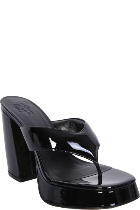 GIA BORGHINI Sandals for Women GIA BORGHINI Black Platform Sandals