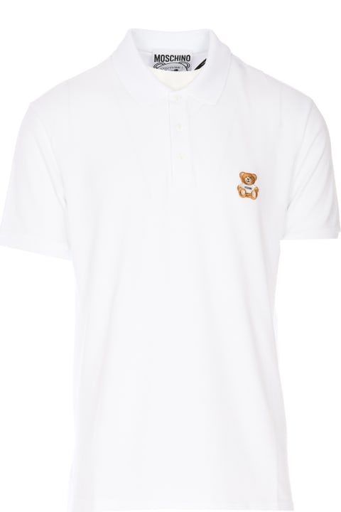 メンズ トップス Moschino Teddy Bear Logo Polo T-shirt