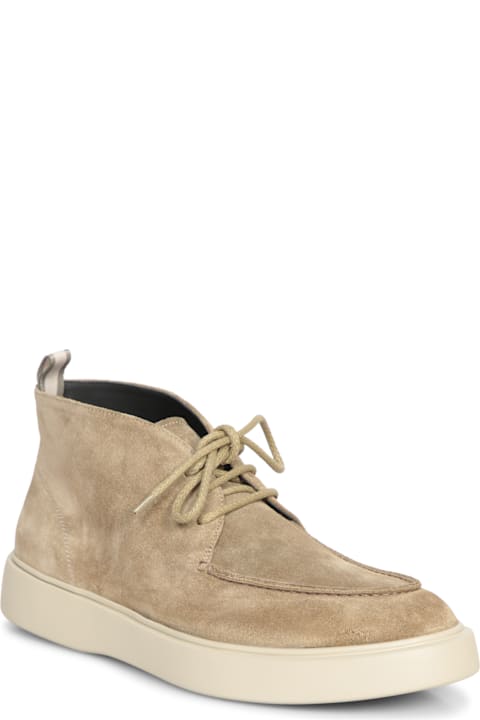 Officine Creative for Men Officine Creative Beige Suede Ankle Boot