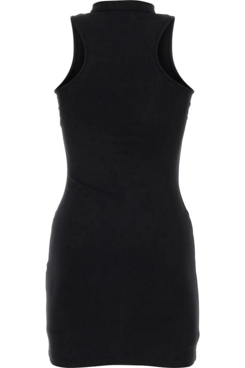 Fashion for Women Off-White Black Stretch Nylon Mini Dress