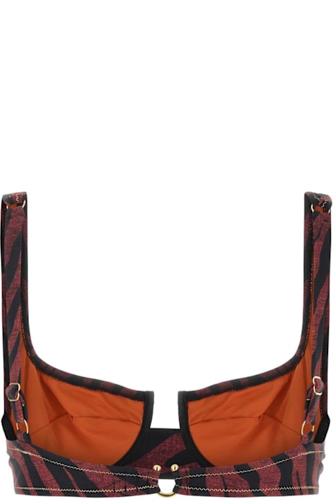 Homeware Reina Olga Printed Stretch Nylon Brigitte Bikini Top
