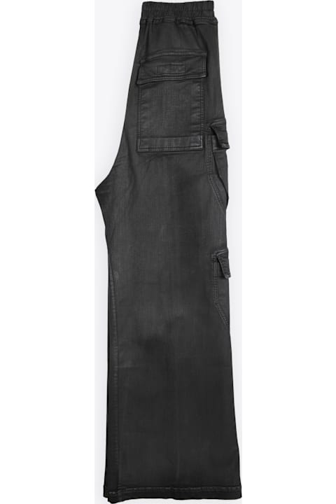 DRKSHDW لـ Women DRKSHDW Pantaloni In Denim - Double Cargo Jumbo Belas Waxed black denim baggy cargo pant - Double Cargo Jumbo Belas