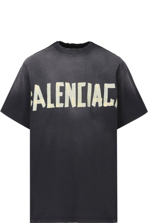 Balenciaga Topwear for Men Balenciaga Tape Type Logo T-shirt