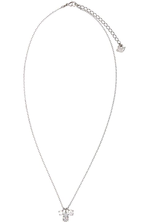 Jewelry for Women Swarovski Silver Metal Necklace