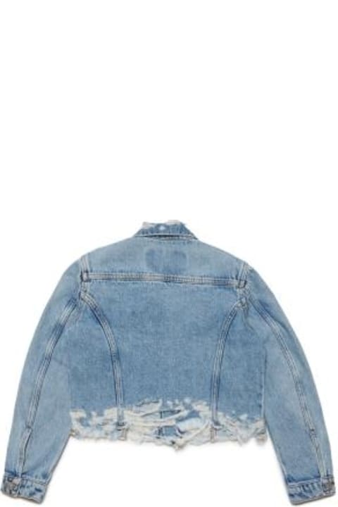 Coats & Jackets for Girls Diesel Giubbino In Jeans