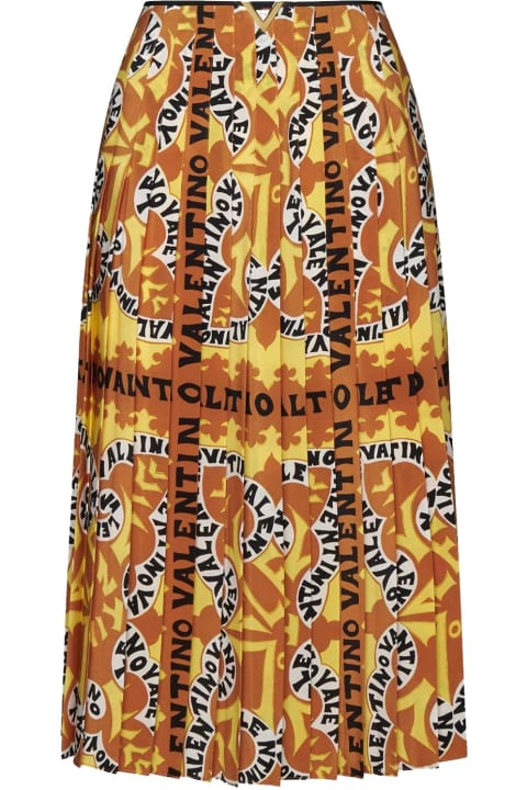 ウィメンズ Valentinoのスカート Valentino Bandana Print Silk Skirt