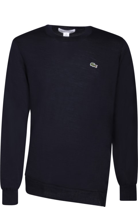 Fleeces & Tracksuits for Men Comme des Garçons Shirt Asymmetric Blue Pullover