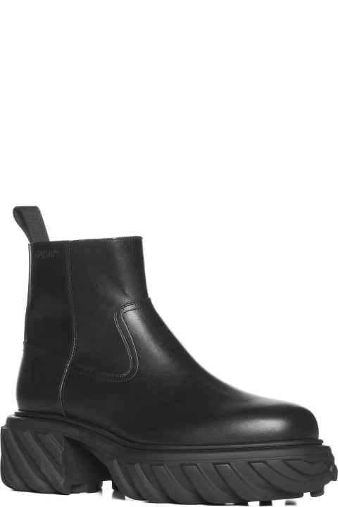 Off-White Boots for Men Off-White Tractor Motor Ankle Boots