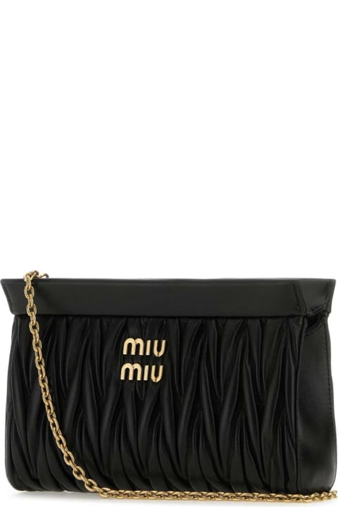 Bags Sale for Women Miu Miu Black Leather Crossbody Bag