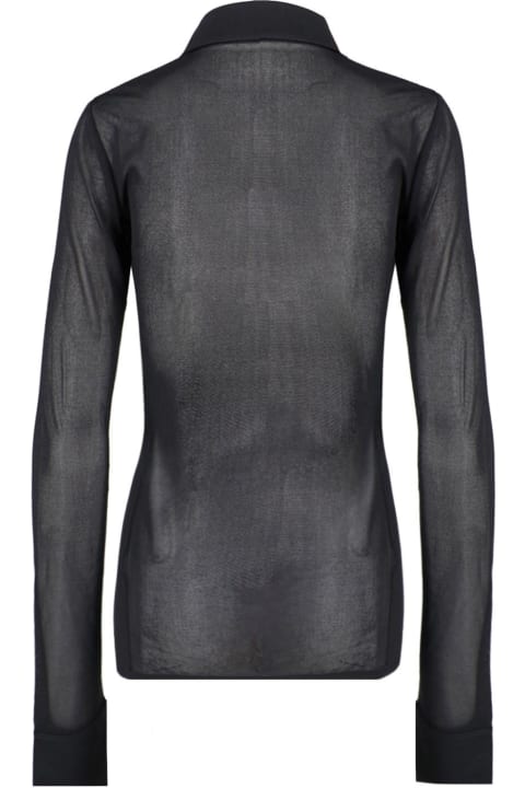 Saint Laurent Clothing for Women Saint Laurent Semi-transparent Shirt