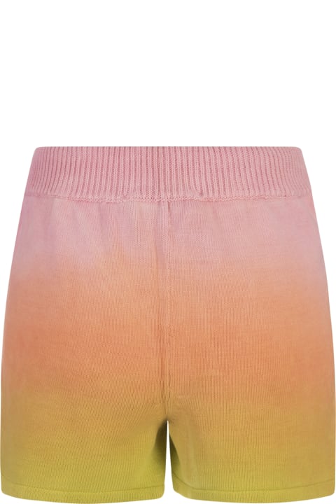 Barrow Pants & Shorts for Women Barrow Multicoloured Knitted Shorts With Degradé Effect
