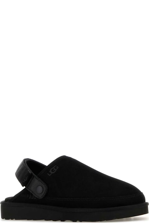 UGG Black Suede Goldencoast Slippers