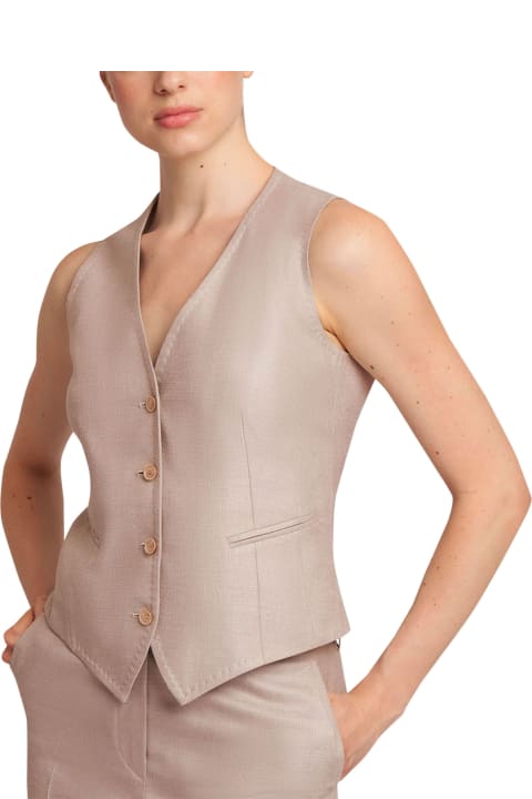 ウィメンズ新着アイテム Kiton Vest Silk