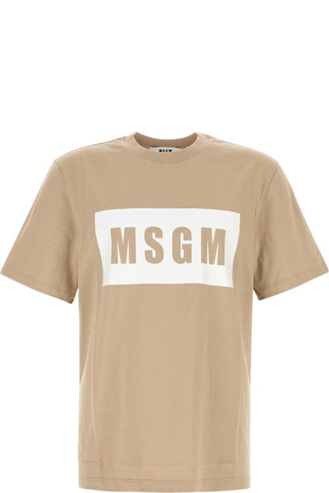 Homeware MSGM Biege Cotton T-shirt