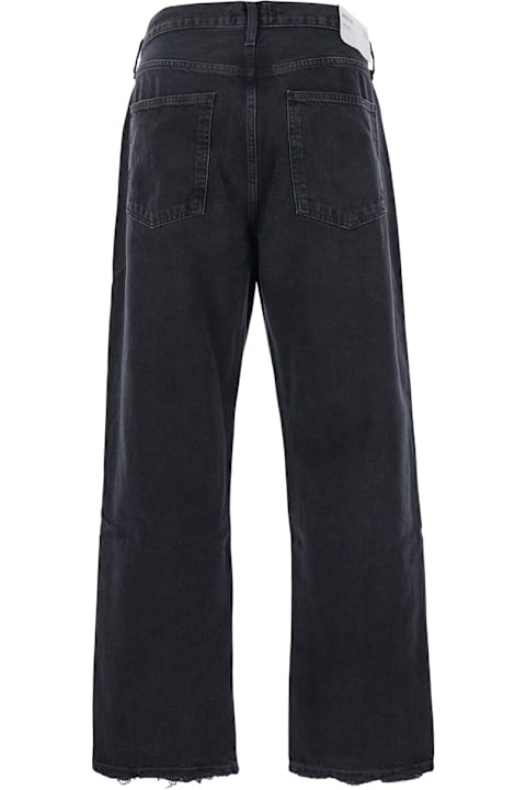 Homeware AGOLDE '90's' Black Five Pocket Jeans In Cotton Man