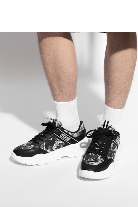 Homeware Versace Jeans Couture Versace Jeans Couture Sports Shoes With 'barocco' Print
