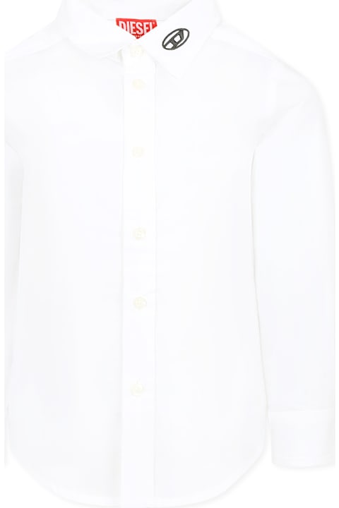 Homeware Diesel White Shirt For Boy