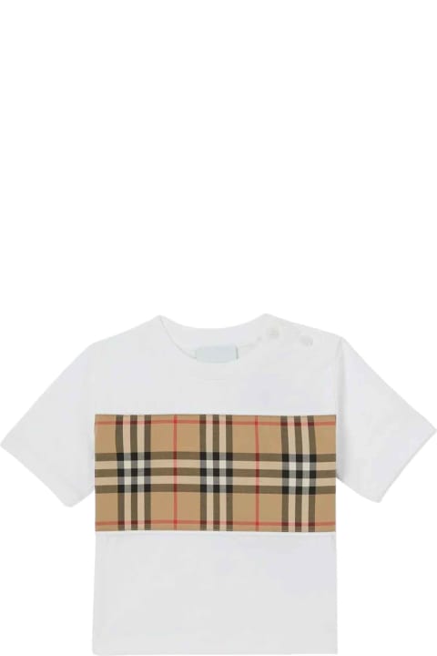 Burberry T-Shirts & Polo Shirts for Baby Girls Burberry White T-shirt Baby Girl
