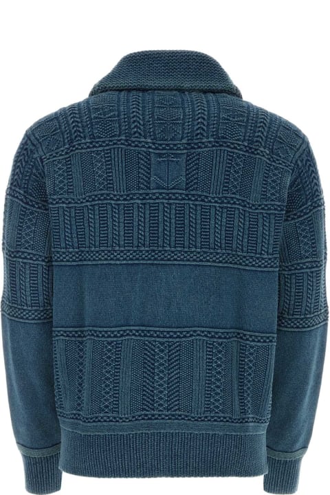 Sweaters for Men Polo Ralph Lauren Blue Cotton Cardigan