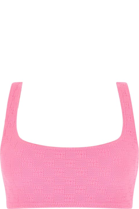 Alexander Wang Swimwear for Women Alexander Wang Pink Stretch Nylon Bikini Top