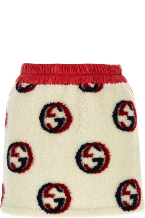 Gucci Skirts for Women Gucci Embroidered Teddy Mini Skirt