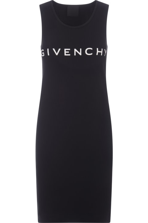 Fashion for Women Givenchy Givenchy Paris Tank Top Dress In Black Jersey