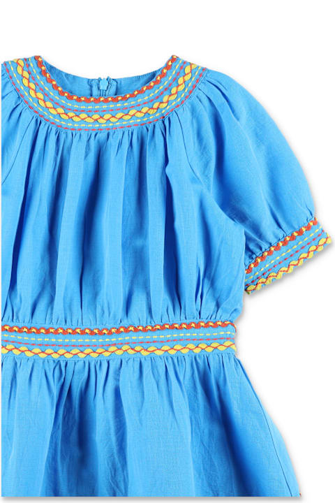 Fashion for Women Stella McCartney Kids Stella Mccartney Kids Embroidered Linen-cotton Dress