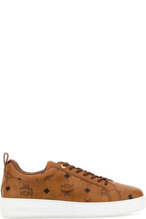 MCM Printed Canvas Sneakers