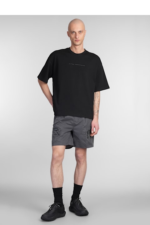 Alpha Industries الملابس لـ القسم الرجالي Alpha Industries Base T-shirt T-shirt In Black Cotton