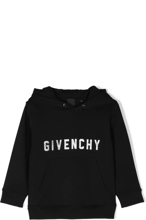 Givenchy Kids Givenchy Givenchy 4g Hoodie In Black