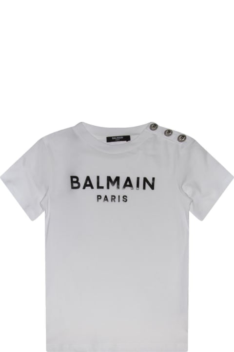 Balmain T-Shirts & Polo Shirts for Boys Balmain Logo Printed Crewneck T-shirt