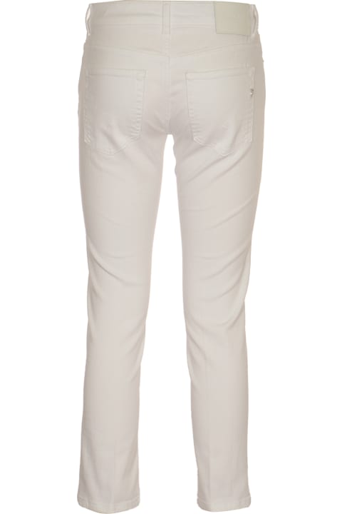 Dondup Jeans for Women Dondup Cloud White Stretch-cotton Denim Jeans